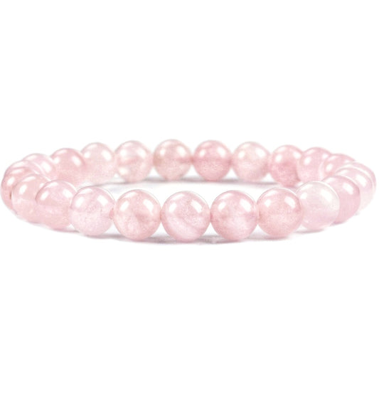 Rose Quartz Unisex Reiki Healing Beaded Gemstone Bracelet