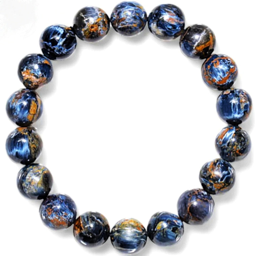 10mm Super Rare AAAA Quality Natural Certified Namibia Pietersite Unisex Reiki Healing Beaded Gemstone Bracelet