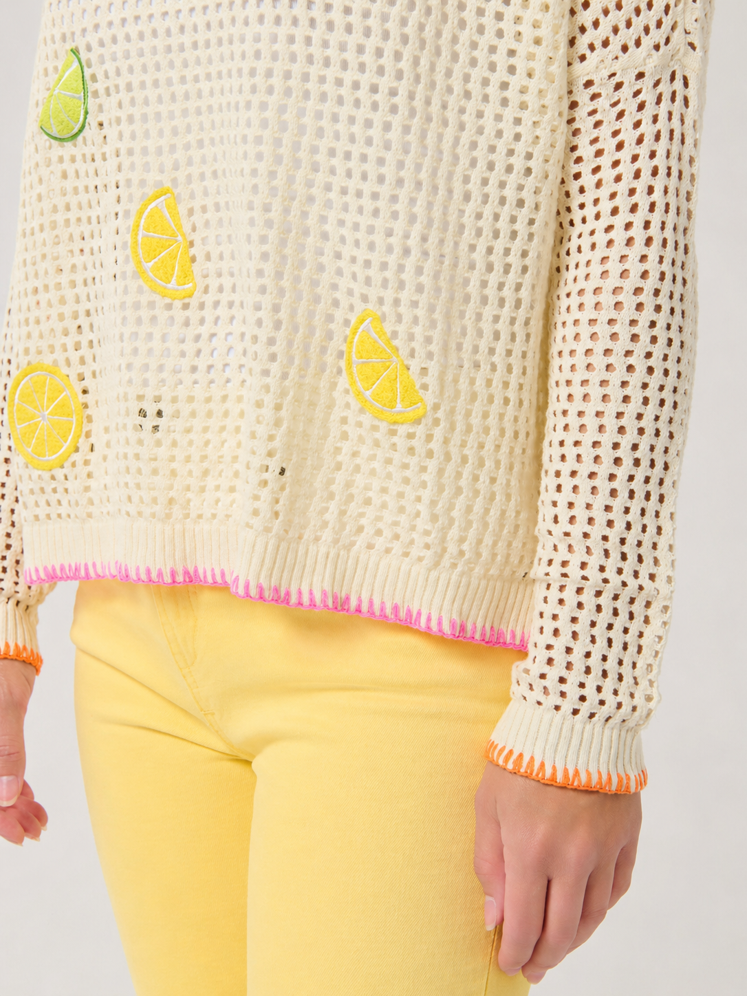Citrus Mesh Sweater