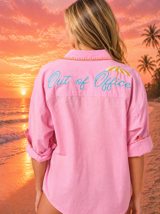 Vacay - Out of Office Cover-Up Shirt Or Nightshirt