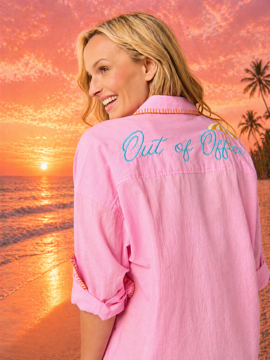 Vacay - Out of Office Cover-Up Shirt Or Nightshirt
