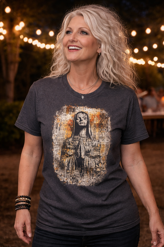 Urban Praying Angel Grunge T-Shirt