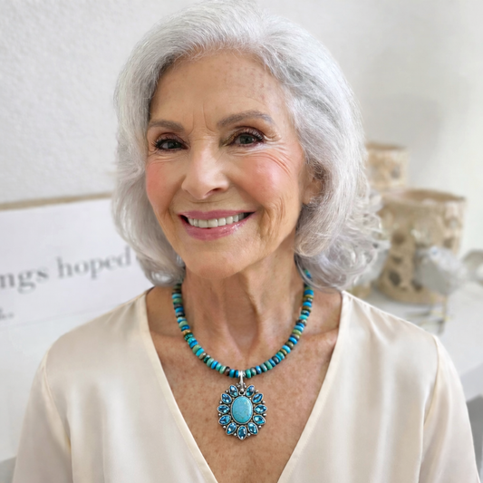 Kingman Turquoise Gemstone Necklace