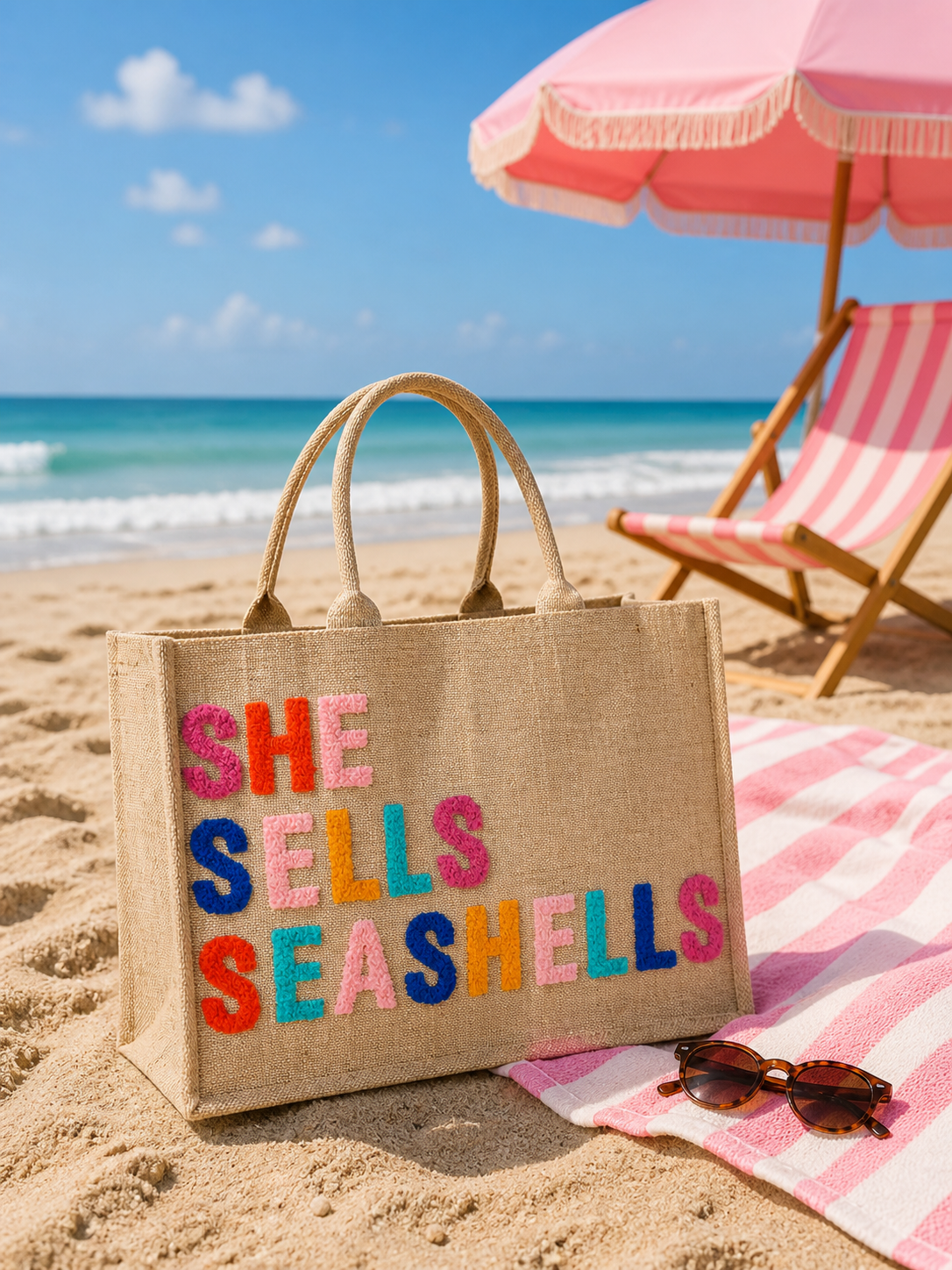 She Sells Seashells Beach Bag