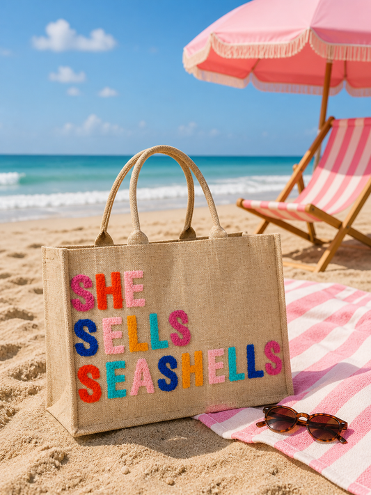 She Sells Seashells Beach Bag