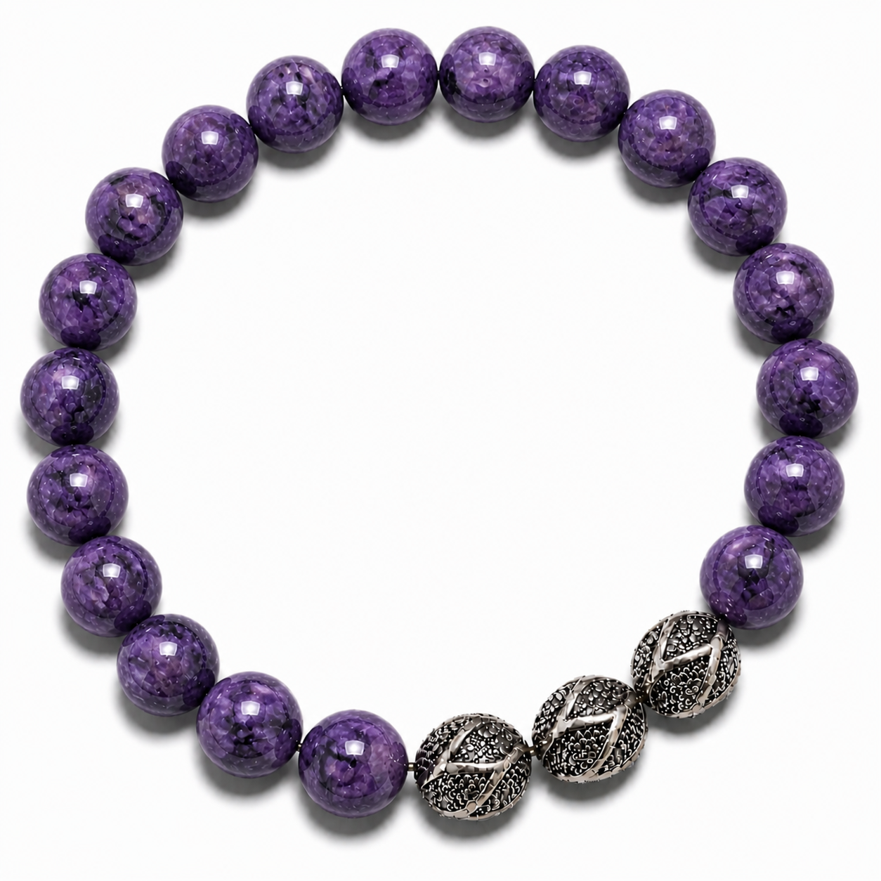 Rare Stichtite Gemstone Bracelet