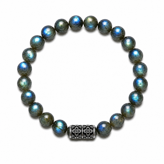 Labradorite Gemstone Beaded Bracelet