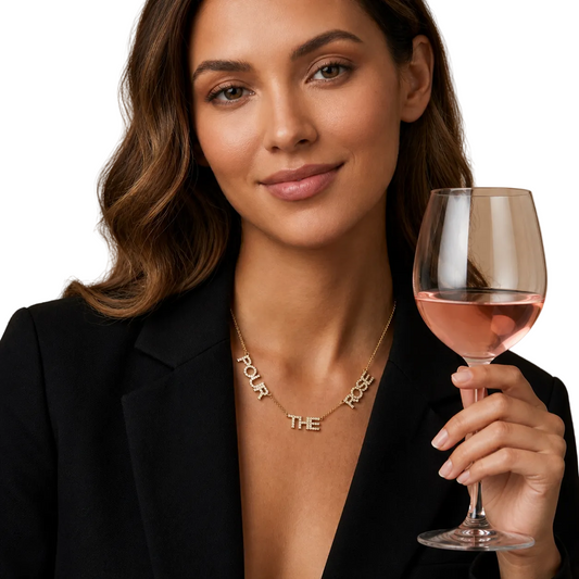 Pour The Rosé CZ Necklace