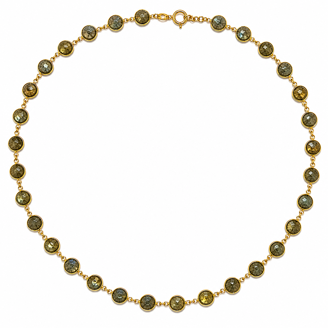 Labradorite Bezel Necklace