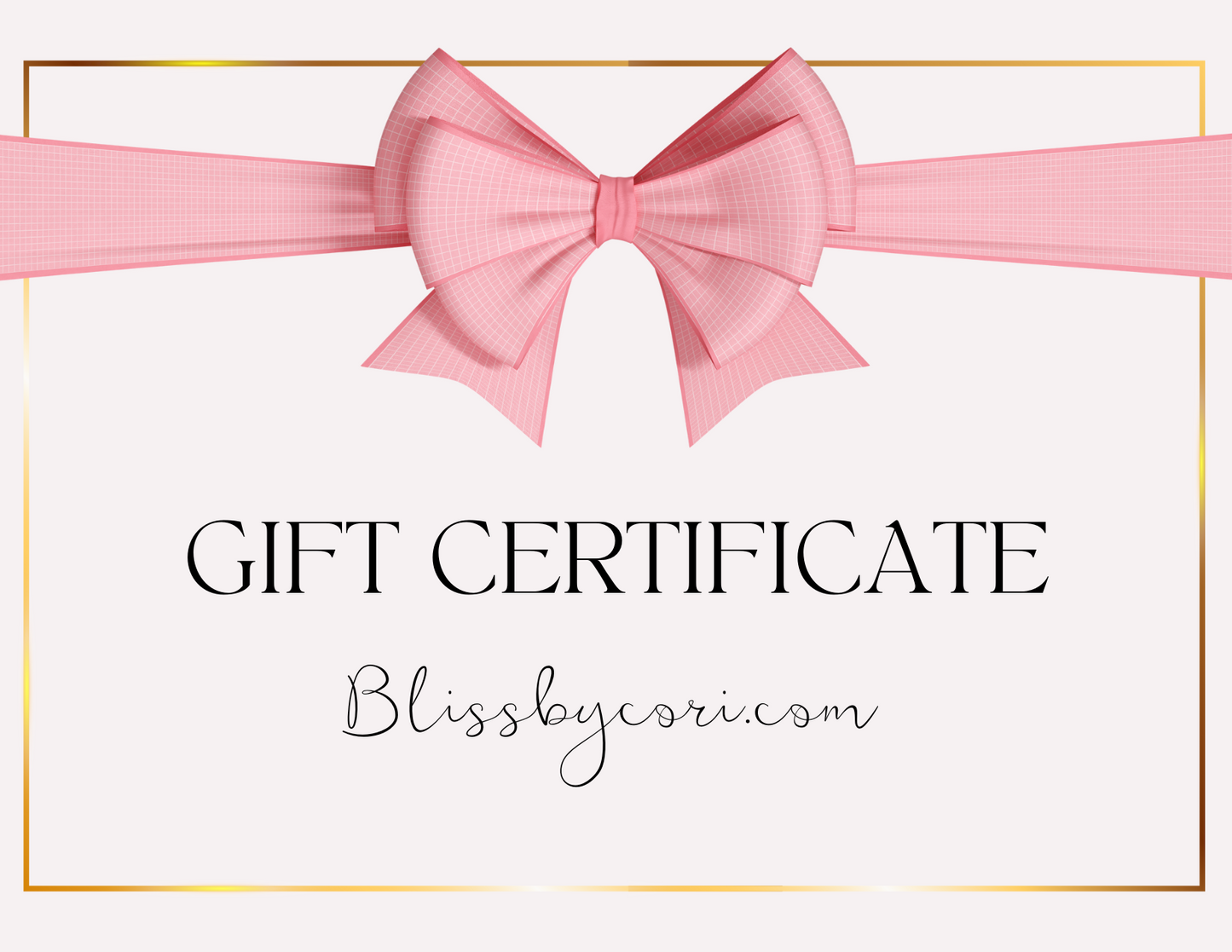 Bliss by Cori Boutique - Gift Card