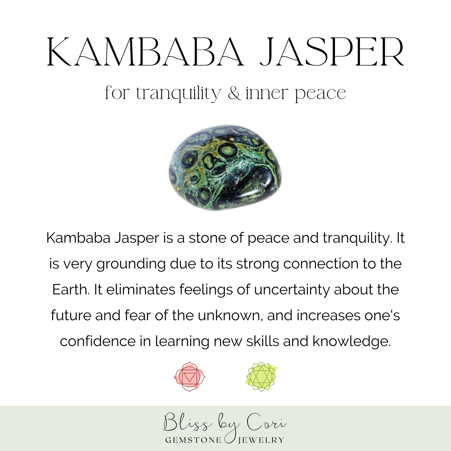 Kambaba Jasper Unisex Reiki Healing Beaded Gemstone Bracelet