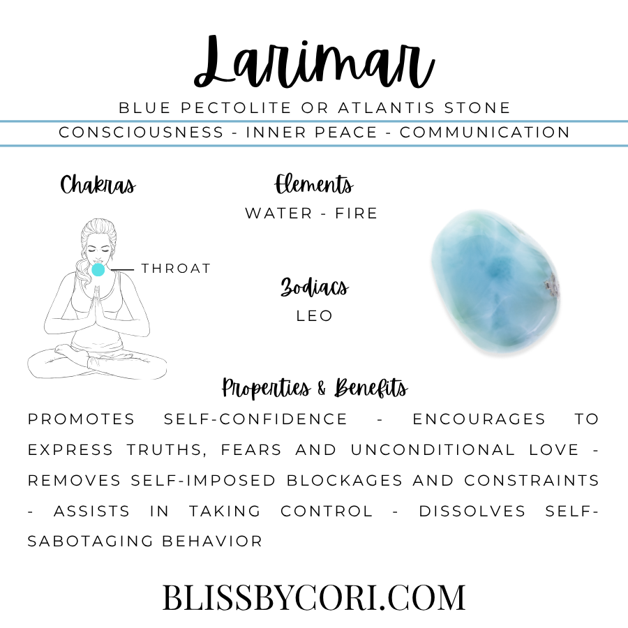 Natural Larimar Gemstone Bracelet Set