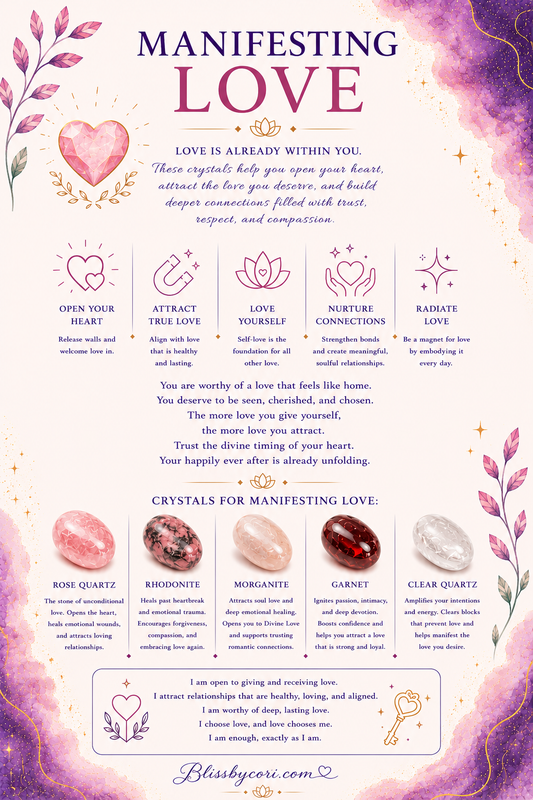 Manifesting Love Gemstone Bracelet Stack
