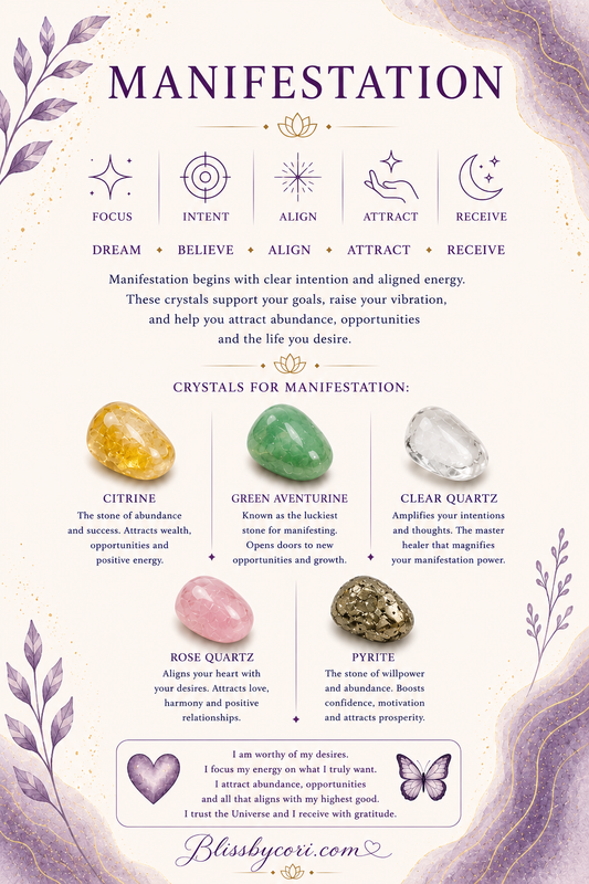 Manifestation Gemstone Bracelet Stack