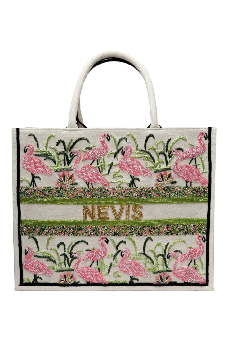 Tiana New York - Personalized Name Or Word Multi Beaded Tote