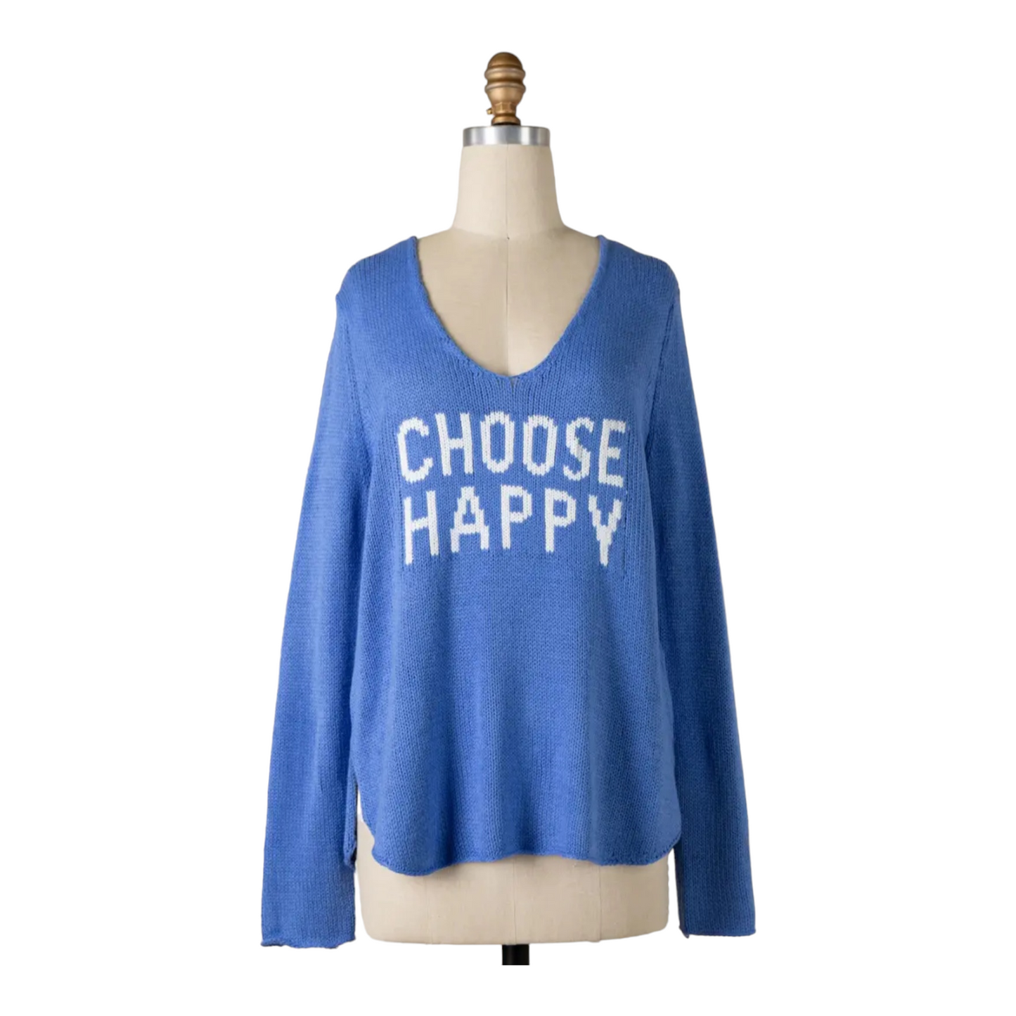 Choose Happy Cotton Sweater