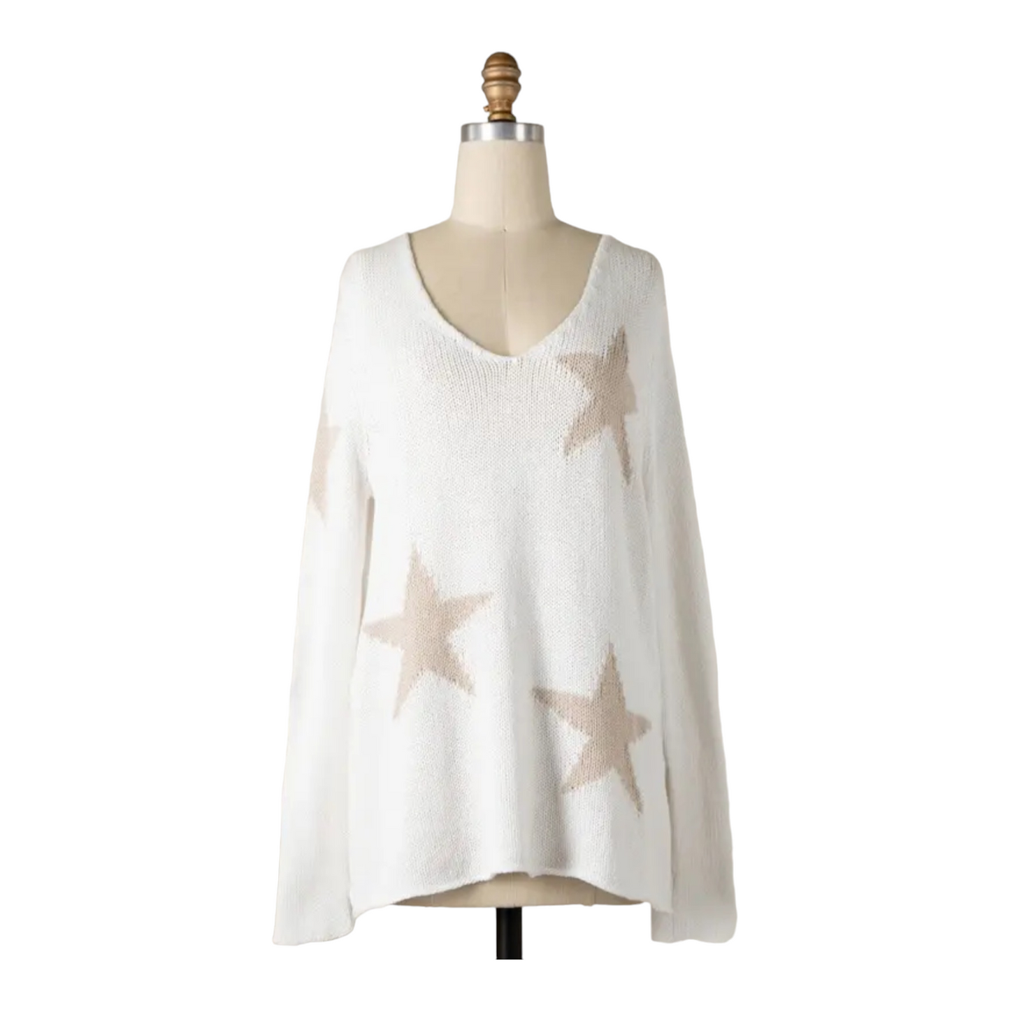 Stars V Cotton Sweater