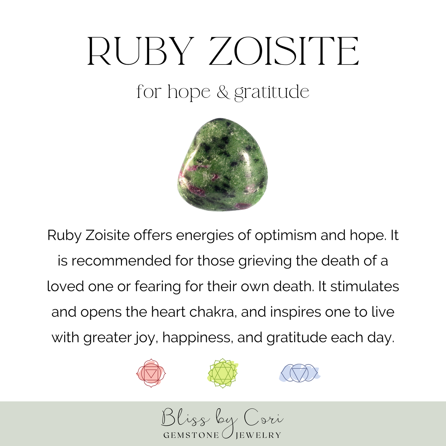 Ruby Zoisite Unisex Reiki Healing Beaded Gemstone Bracelet