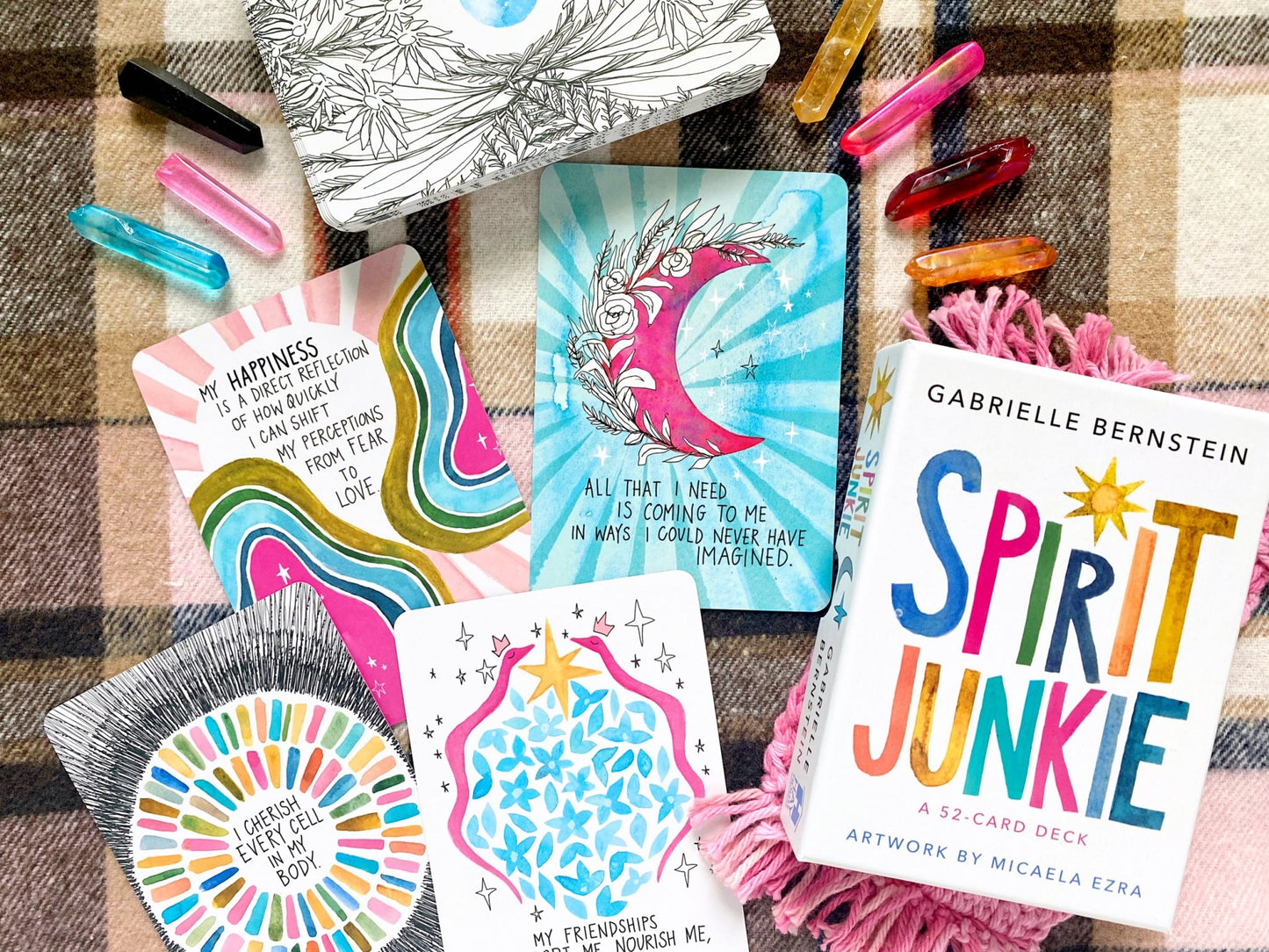 Spirit Junkie Card Deck Pocket Cards Empowering Messages To Provide Divine Guidance, Inspiration, And Support As You Strengthen Your Spiritual Connection - Gabby Bernstein