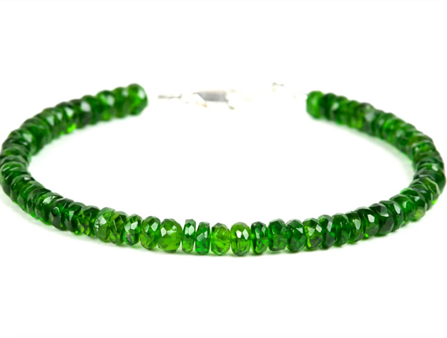 4mm Chrome Diopside Reiki Healing Beaded Gemstone Bracelet