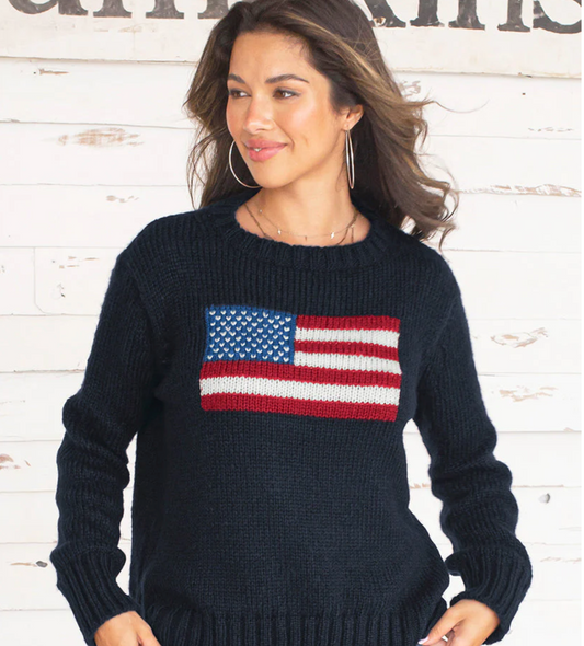 Flag Crew Chunky Knit Sweater