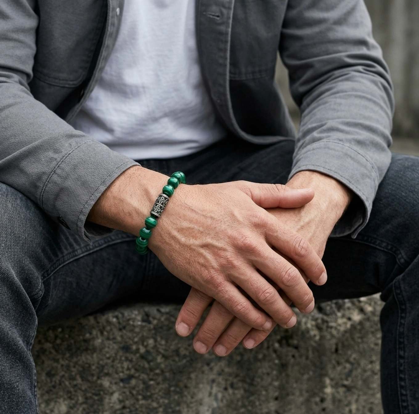 Malachite Gemstone Bracelet
