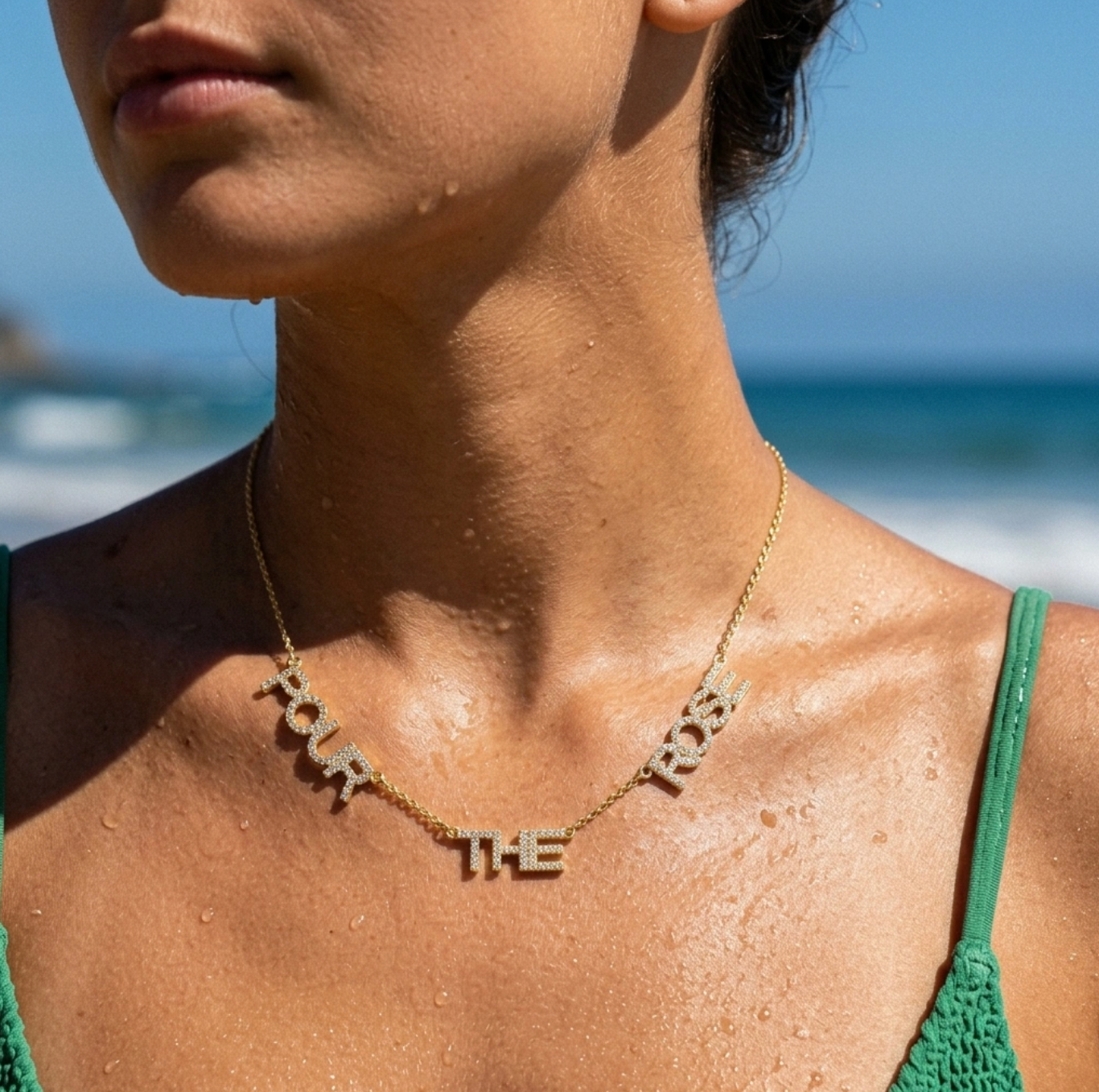 Pour The Rosé CZ Necklace