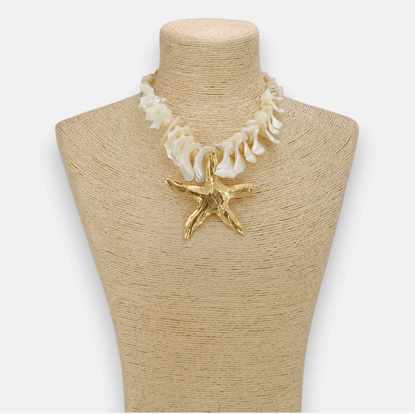 Chunky Shell Starfish Necklace | Handmade Statement Jewelry