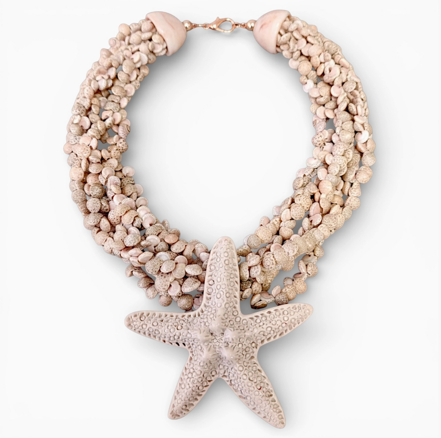 Chunky Beaded Starfish Necklace | Summer Statement Jewelry