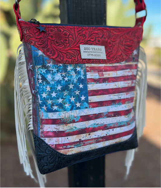 Patriotic Stars & Stripes Crossbody * ONLY 1 AVAILABLE *