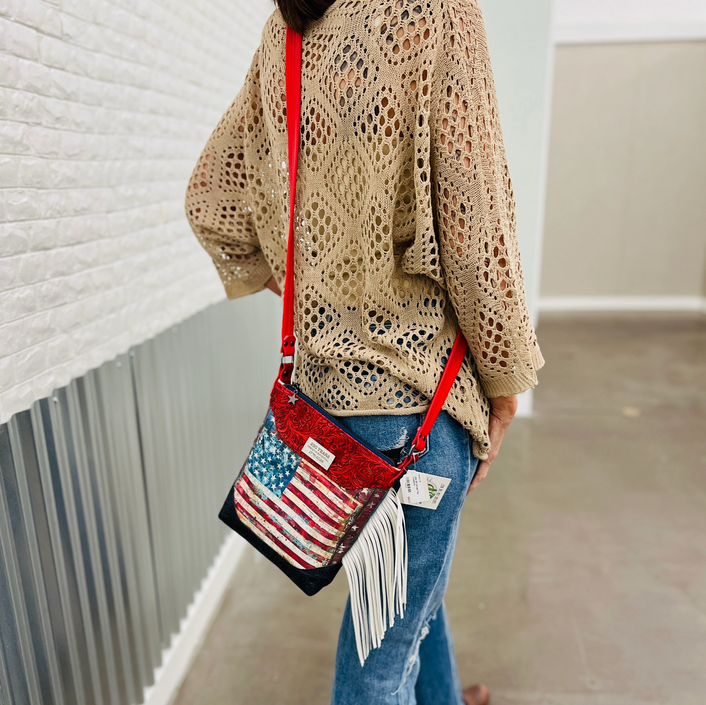 Patriotic Stars & Stripes Crossbody * ONLY 1 AVAILABLE *