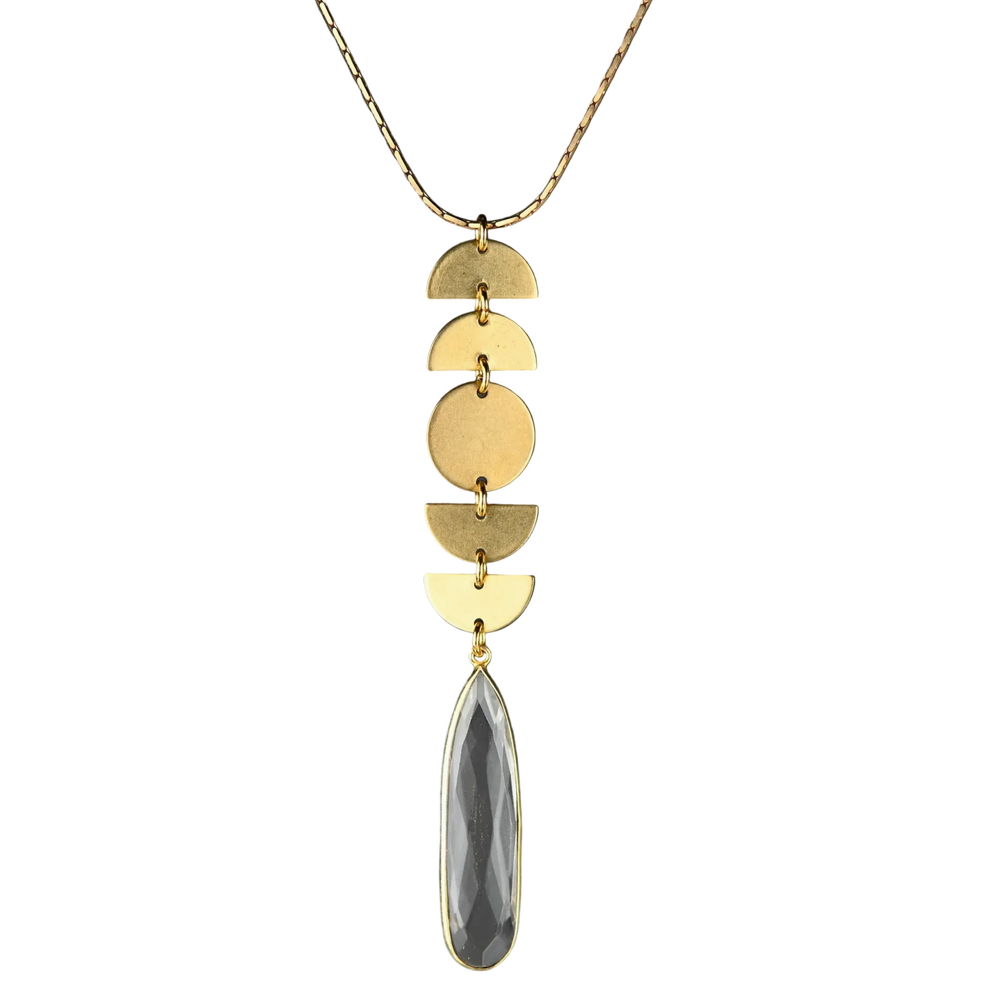 Moon Phase Crystal Necklace