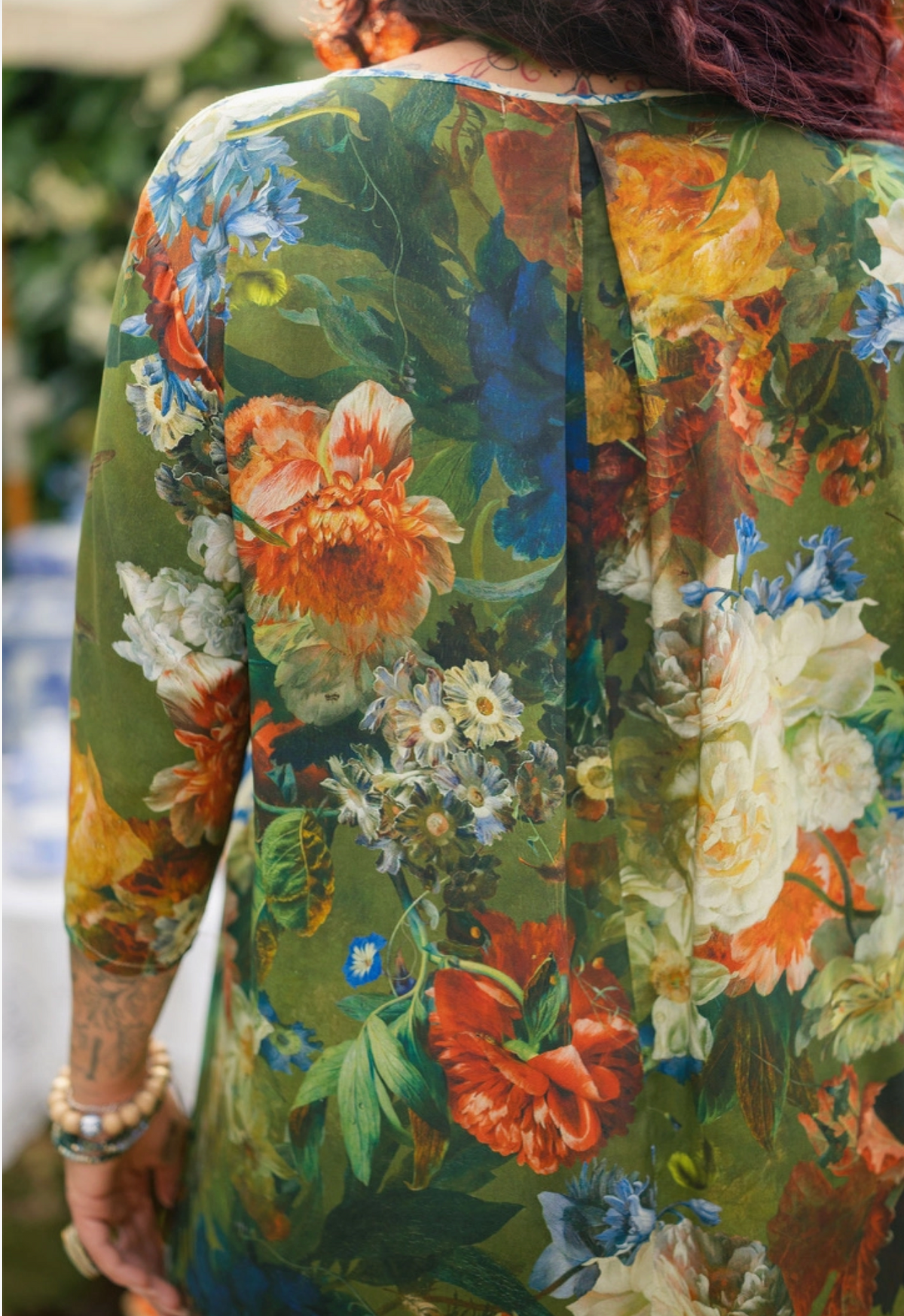 Flora Poetica Artist Dress Tunic w/ Pockets & Floral Print