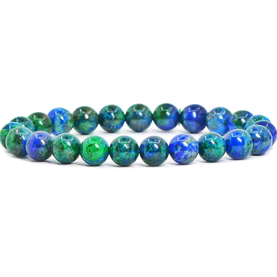 Azurite Unisex Reiki Healing Beaded Gemstone Bracelet