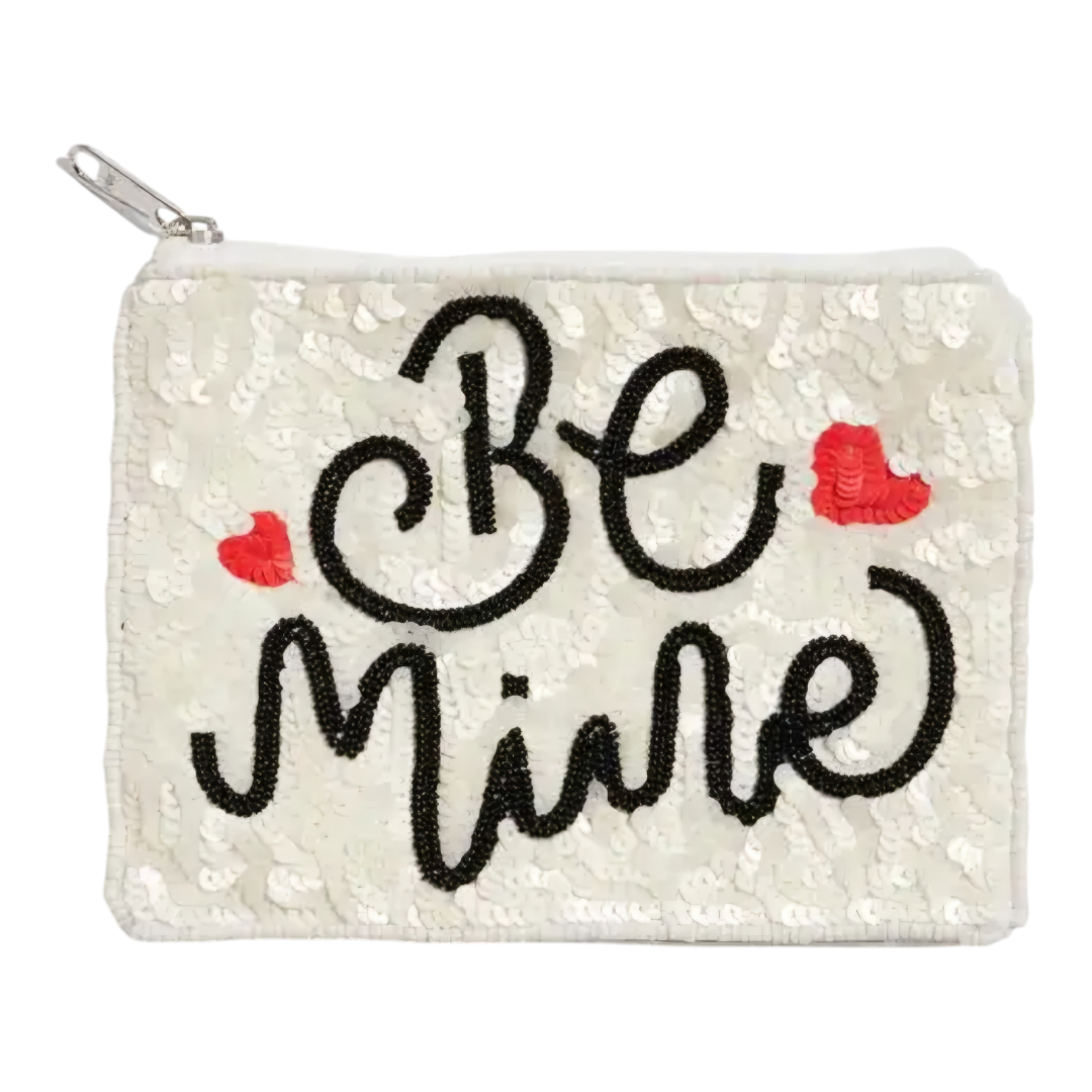 Valentine's Day Be Mine Multi Beaded Coin Purse