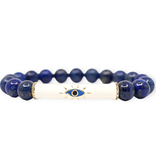 Lapis Lazuli  Evil Eye Protection Bracelet