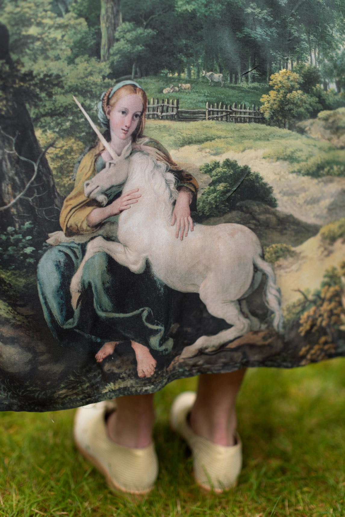 The Mythmaker Opera Duster w/ Pastoral Landscape & Unicorn Pre-Order Ship March 2026