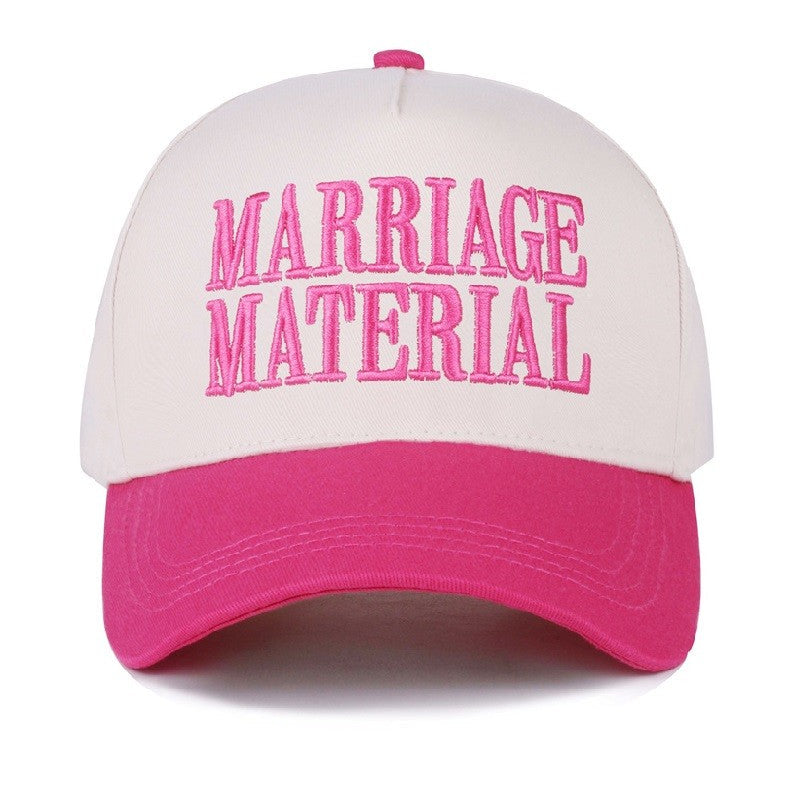 Marriage Material Two Tone Canvas Cotton Cap & Colors - Available in 7 Colors