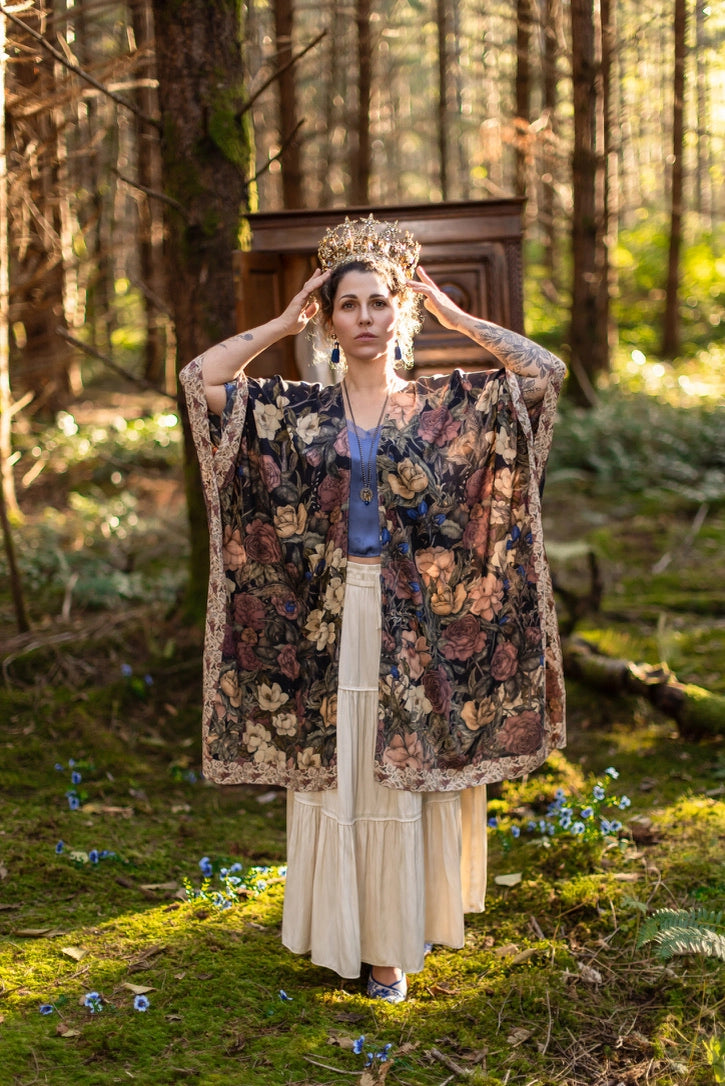 Lionheart Bohemian Goddess Starduster Kimono with Botanicals - Pre Order - Ships in March 2026