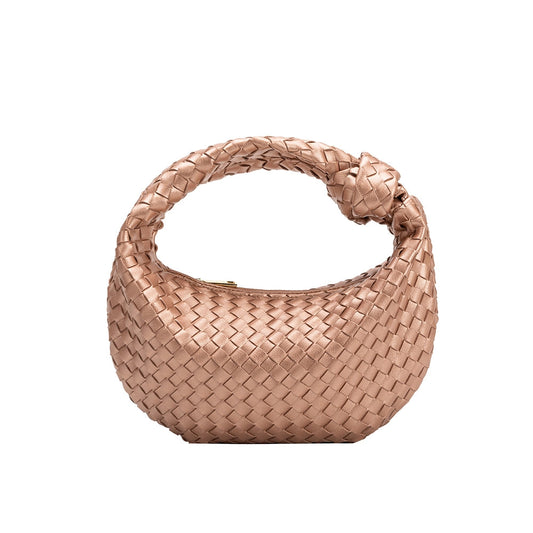 Melie Bianco Larissa Rose Gold Mini Recycled Vegan Top Handle Bag