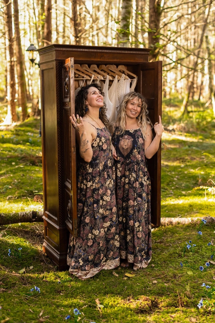 Lionheart Bohéme Slip Dress w/ Botanicals & Narnia Print Pre-Order Ships March 2026