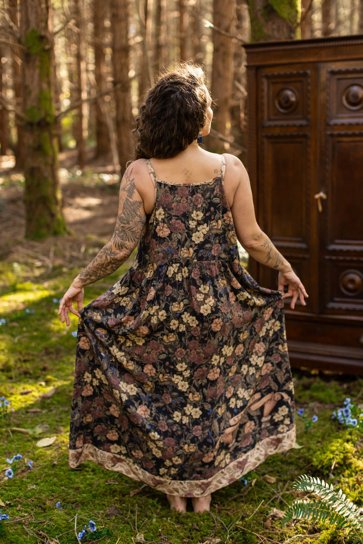 Lionheart Bohéme Slip Dress w/ Botanicals & Narnia Print Pre-Order Ships March 2026