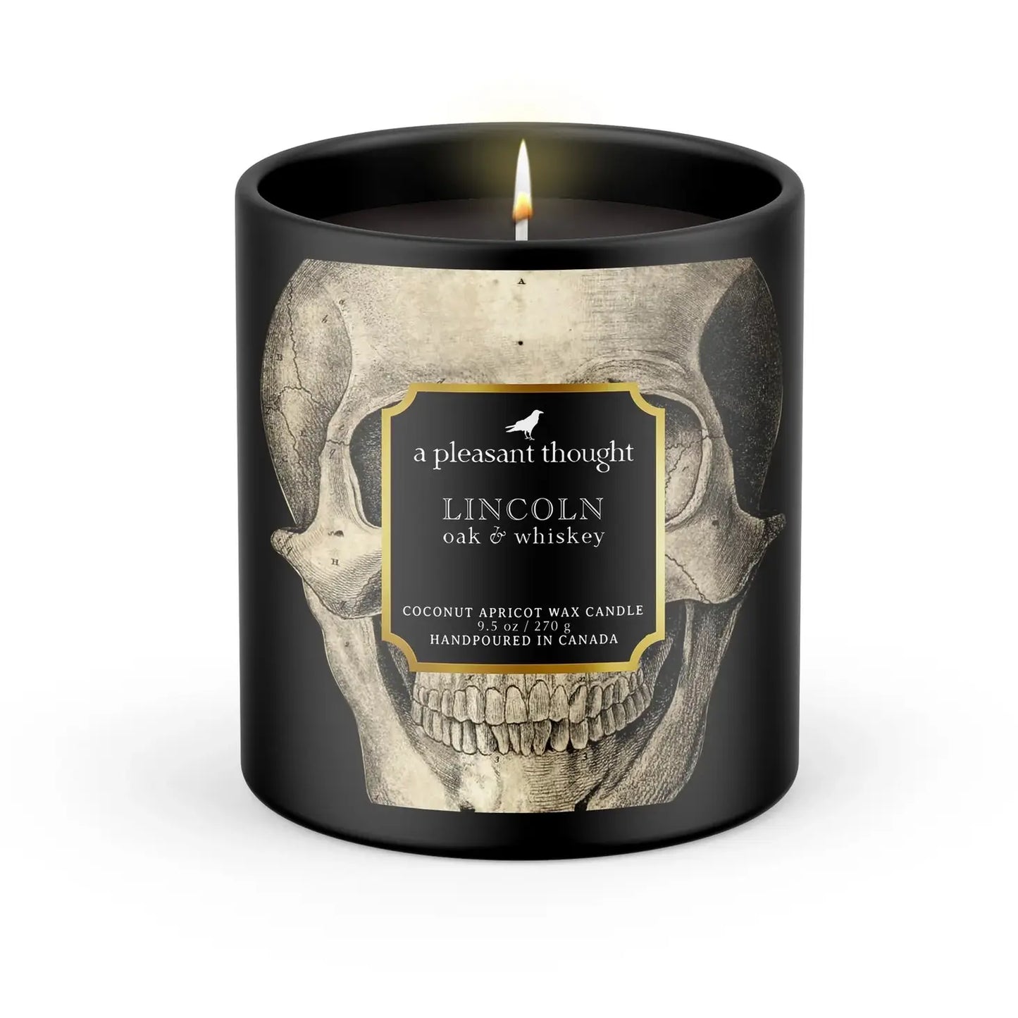 Lincoln | Oak & Whiskey | Raven Candle -  A Pleasant Thought Candle Co