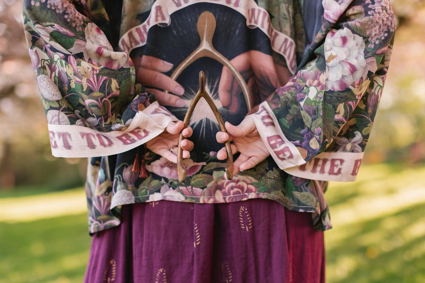 Make A Wish Floral Cropped Bamboo Kimono w/ Good Luck Charms Pre-Order Ships February 2025