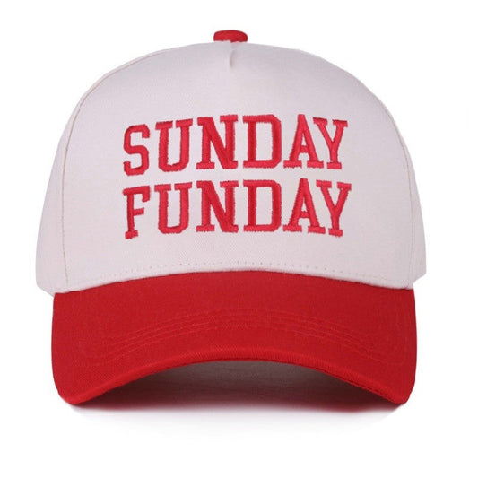 Sunday Funday Two Tone Canvas Cotton Cap & Colors - Available in 7 Colors