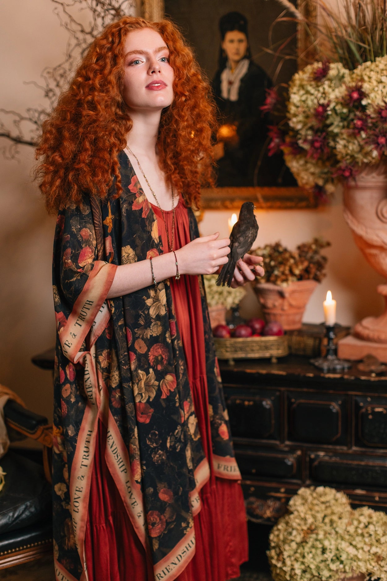 Heart of Gold Goddess Starduster Kimono w/ Sacred Heart Pre-Order Ships In September