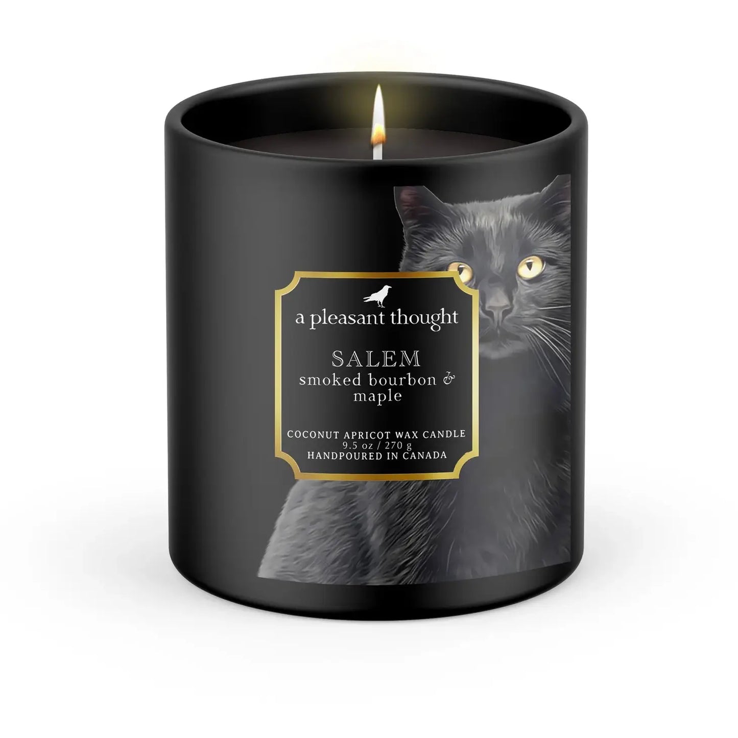 Salem | Smoked Bourbon & Maple | Raven Candle -  A Pleasant Thought Candle Co