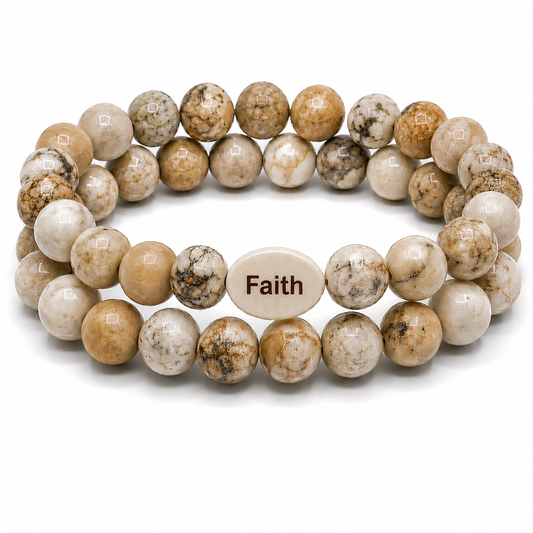 Faith Gemstone Bracelet Set
