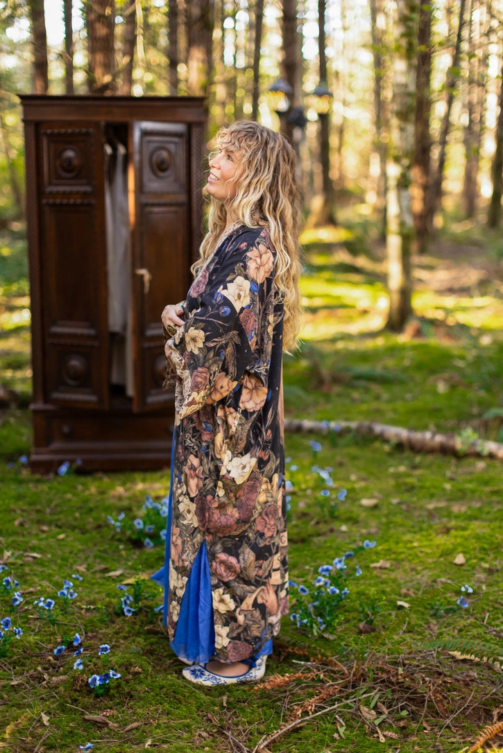 Lionheart Opera Duster w/ Botanicals & Narnia Inspired Print - Pre Order - Ships in March 2026