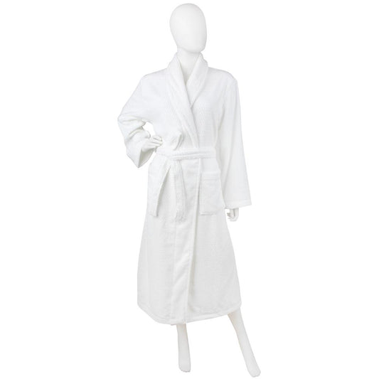 Everplush Hotel Spa Collection Diamond Jacquard Bathrobe